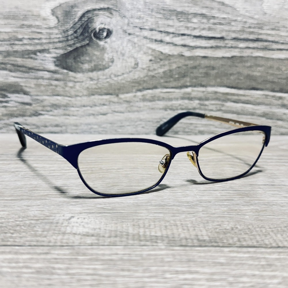 Kate Spade New York Leticia 0JNA Metal Eyeglass Frames Womens 135 Blue Polka Dot